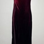 Rampage  Velvet Vintage 90s Y2K red Burgundy Long Strappy Back Gown Dress small Photo 0