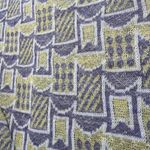 Vintage 70s Double Knit Poly Abstract Geometric Babydoll Mini Dress Purple Green Size M Photo 7