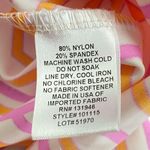 Jude Connally Sz XS Lisa Pink Orange Geo Print Keyhole Stretch Sleeveless Dress Photo 5