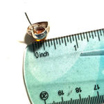 Baltic amber sterling silver vintage heart post earrings Photo 7