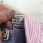 Bugle Boy Vintage Women's Pink & White Striped Button Down Preppy Academia Shirt Photo 10