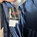 Mac Duggal Women’s Embellished Illusion Long Sleeve A-Line Gown Navy Sz 8- NWOT Photo 6