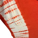 143 Story  red with white tie dye sleeves tunic size small Photo 3