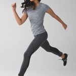 Lululemon  Speed Crop Legging in Giant Herringbone Black Heathered Black Size 4 Photo 2