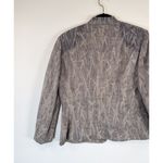 Giorgio Armani  Womens Blazer Gray Graphic Print Evening Italian Jacket Size 8 Photo 6
