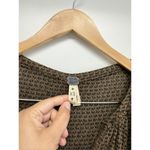 We The Free  Knit Oversized Sweater Size XS V Neck Long Sleeve Tan Black Slouchy Photo 3