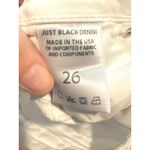 Just Black Denim  White Skinny Jeans Women 26 Womens Juniors Denim Photo 4