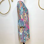 Tommy Hilfiger Jaipur Matte Jersey Paisley Casual Dress bell sleeves size 12 Photo 7