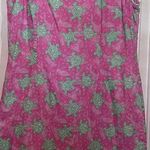 Lilly Pulitzer Pink Turtle Sleeveless Dress Size 10 34 1/2" Long x 18" PTP Photo 0
