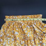 Jeuvre Yellow Floral Crop Tank Top and Skirt Set Size Small Photo 10