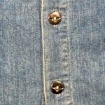 Chico's  Design Women's Sleeveless Denim Button-Front Shirt Top Size 2 Large Photo 5