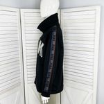 PINK - Victoria's Secret  Reversible Sequin Stripe Sleeve Sweatshirt Black Small Photo 2