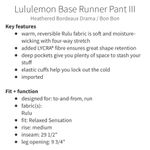 Lululemon Base Runner Pant III Bordeaux Drama 4 Photo 9