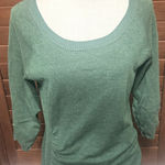 89th & Madison Women’s Sweater Kelly Green sz L soft knit pullover ruched sides Size L Photo 0