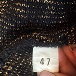 Distinctly Different Vintage Elegant Black and Gold Women's Sweater Size 47 Photo 7