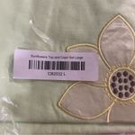 NWT Country Store Sunflowers Top and Capri Set | Size: Large Green Photo 4