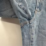 Garage  Denim Droite 90s Straight‎ Leg Light Wash Distressed Raw Hem Jeans Sz 27 Photo 7