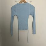 Princess Polly NWT - Jesica Sweater Baby Blue Ruched Sides Soft Knit 90s 2000s Photo 5