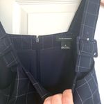 Club Monaco  Dark Blue Grid Window Pane Pattern Jumpsuit 6 Navy Photo 5