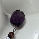 ESPINOSA 925 sterling silver Design Real amethyst stones Necklace​​ Purple Photo 3