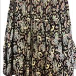 Multicolored paisley print short sleeve flowy dress measurements in pictures Size undefined Photo 1