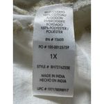 Democracy  White Sequin Embroidered Ruffle Sleeve Tunic Top Plus Size 1X Photo 5