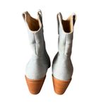 7 For All Mankind 7β For All Mankind Women's 6 Denim Blue Western Cowboy Ankle Boots Festival Photo 1