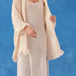 Elegant Cream Knit Swim Cover Photo 0