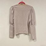 Saylor  Addy Metallic Puff Sleeve Sweatshirt Size Large EUC Photo 3