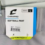 Champro Fast Pitch Softball Grey Low Rise Pant BP11 Large New Gray Photo 6