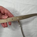 Salvatore Ferragamo White Leather Belt Gold Hardware Size 70 Photo 7