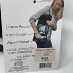 Demdaco Lilly Bit Damask Diaper Shoulder Bag Wristlet/Clutch Cross Body‎ Brown Photo 3