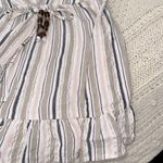 Blue Island  Green and White Ruffled Wrap Sundress beach vacay cover size large Photo 6