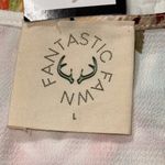 Fantastic Fawn  size large ivory self tie floral
Blouse v-neck button front NWT Photo 5