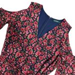 Ralph Lauren Lauren  Floral Dress Cold Shoulder Long Sleeve Party‎ Size 12 Photo 5