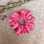 Jumbo Magenta Pink Satin Scrunchie Oversized Scrunchie Xxl Scrunchie Photo 0