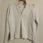 Frank & Eileen $238 Patrick Popover Henley Pullover Triple Fleece Beige Gray XS Photo 0