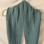 Kate Spade : Sky Blue Cable Knit Scarf Photo 14
