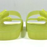 Balenciaga Mallorca Jelly Slide Sandals Neon Yellow Size 6 US 36 EU 656937W2DZ2 Photo 11