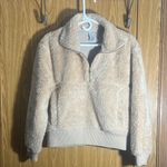 Varley  ,Cozy Beige Fleece Pullover Photo 0