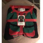 Christmas Womens Crazy Great ELF Holiday Sweater Sz M With Gift Boribbon New G5 Black Size M Photo 0