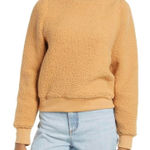 Treasure & Bond  Brushed Fleece Sweatshirt‎ in Tan Doe S NEW Photo 0