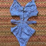 Victoria's Secret  BLUE SEXY STRAPPY SHEER LACE BODYSUIT ONE PIECE Photo 0