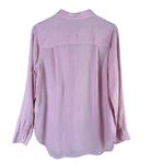 L.L.Bean  100% Linen Button Up Shirt in Pink, Size Medium‎ Photo 9