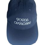 Aerie Women’s Navy Blue “Total Optimist” Distressed Hat NWT Photo 0