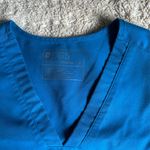 FIGS  Scrub Top Caribbean Blue Photo 1