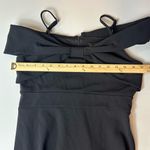 Alexa B Women’s Classic Black Spaghetti Strap Front Bow Mini Dress Size 4 Photo 6