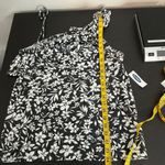 Old Navy NWT  Floral Linen One Shoulder Ruffle Tank Women's Size XS Photo 6
