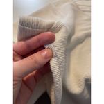 Madewell  Ottoman Jacquard Ruched-Front Top in Antique Cream Photo 7