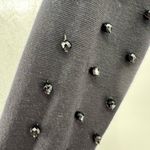 Outlander wool blend black beaded mock neck sweater dress vintage party cocktail Size M Photo 3